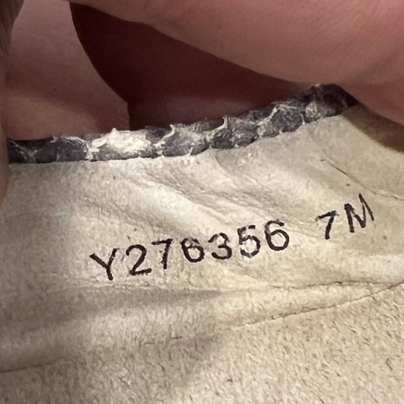 Stuart Weitzman Leather Snakeskin Python Ballet Flats. Size 7 - Picture 9 of 9